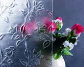 Rich-Flower patterned glass